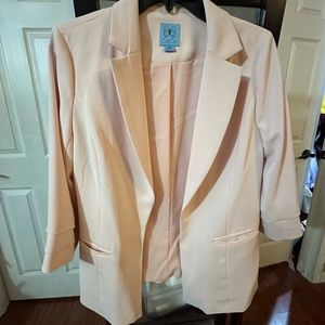 Blush pink blazer